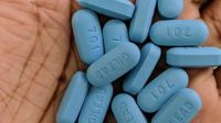 Píldora azul contra el HIV.