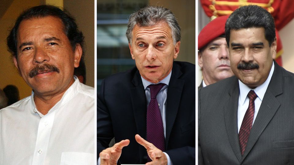 Daniel Ortega Mauricio Macri Nicolás Maduro 10182018