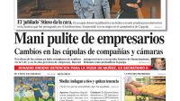 La tapa del Diario PERFIL del domingo 21 de octubre de 2018.
