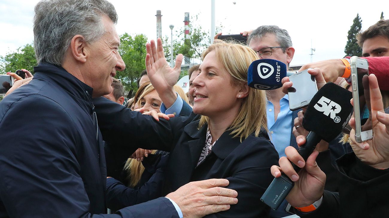 El presidente Mauricio Macri encabezó un acto en Rosario.