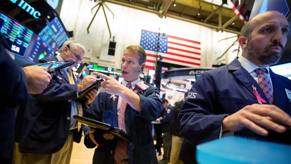 Traders en la bolsa de Nueva York