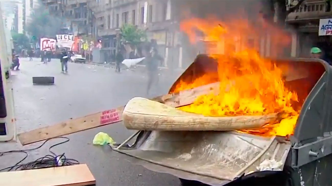 Incidentes en las inmediaciones del Congreso Nacional