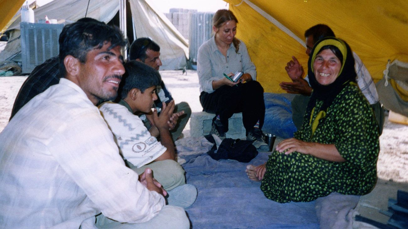 Irak. Kirkuk. Campo de refugiados kurdos.