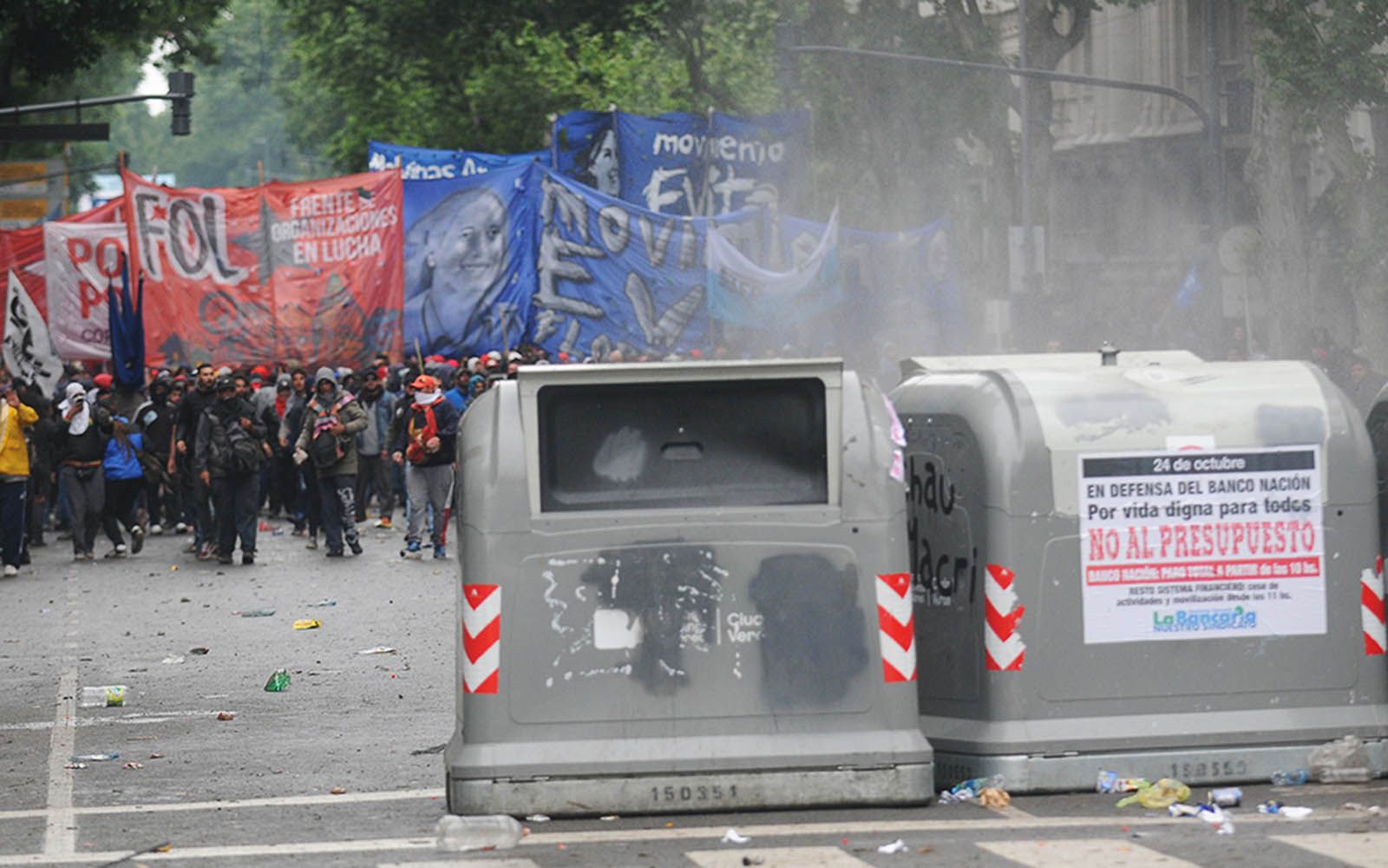 Incidentes en el congreso durante la votación del presupuesto