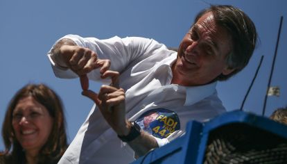Jair Bolsonaro, en campaña