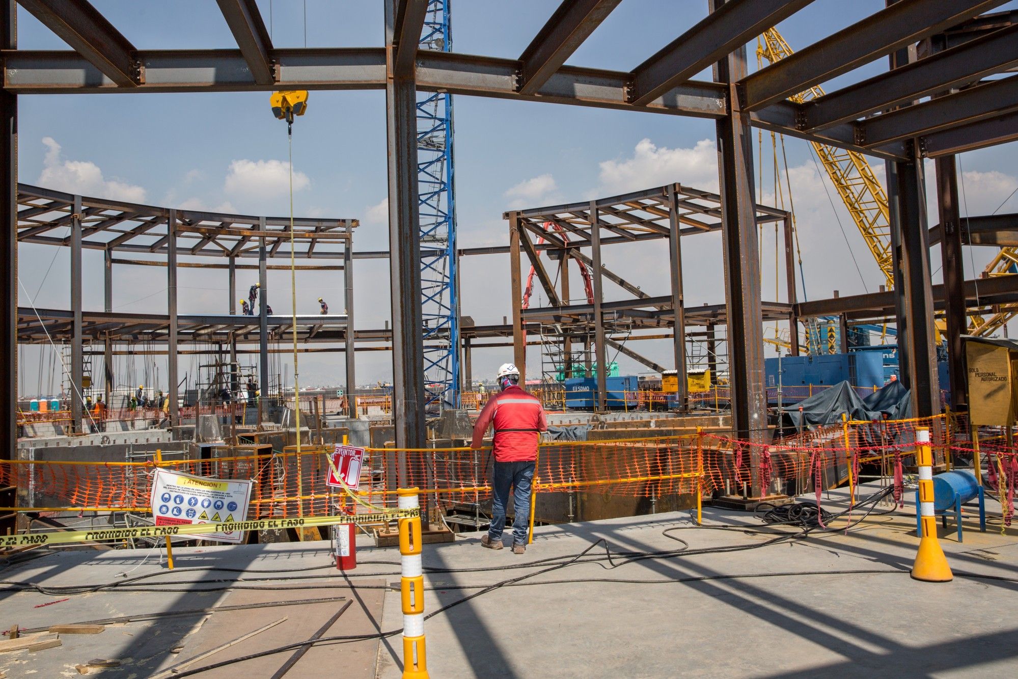 Construction At The New International Airport of Mexico City As Presidential Candidate Amlo Threatens To Terminate Project 