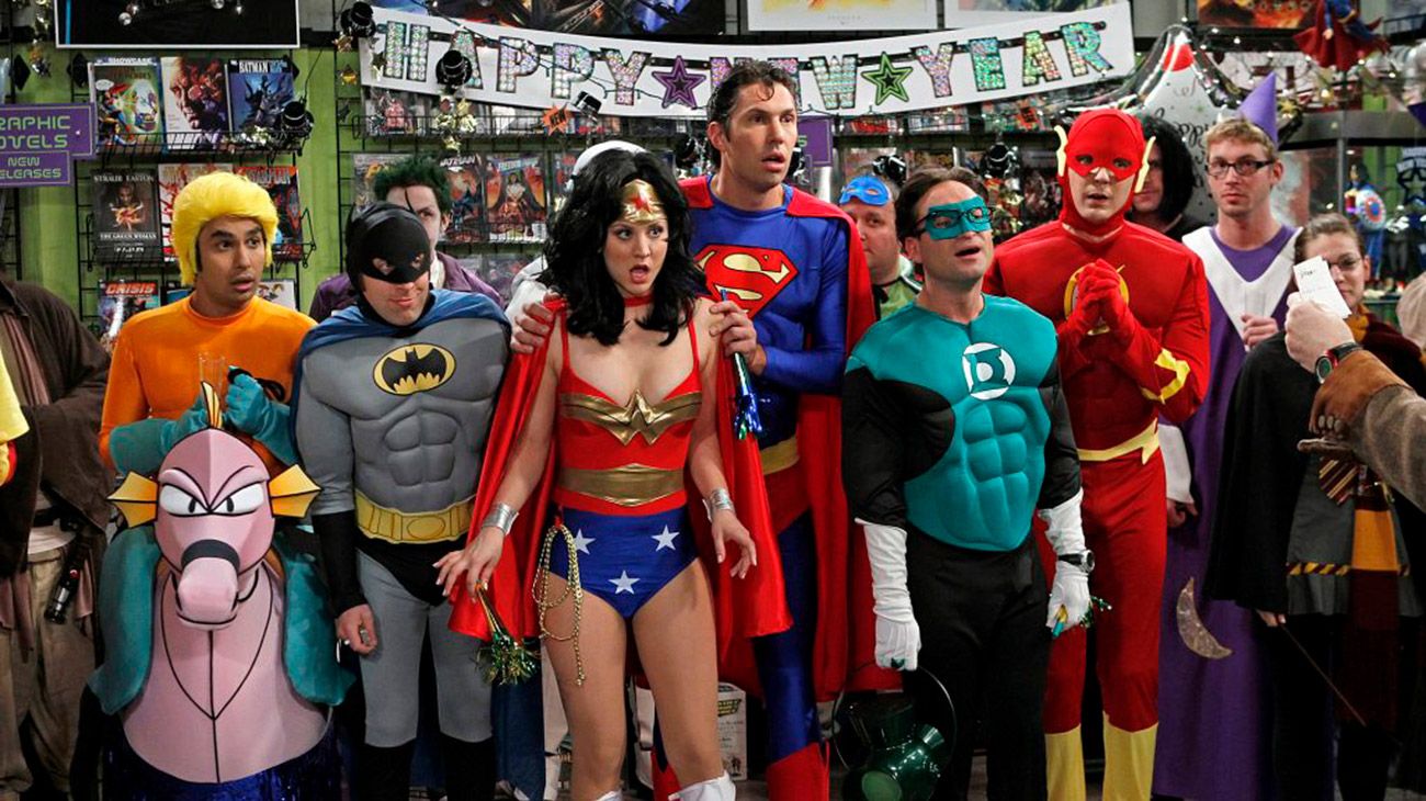 El elenco de The Big Bang Theory en un capítulo sobre Hallowen.