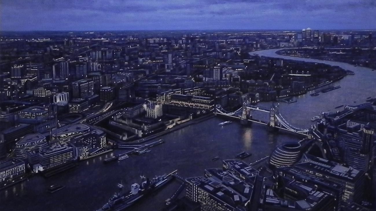 Vista nocturna de Londres, de Guillermo Bekes.