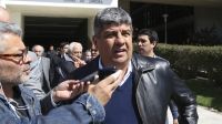 Pablo Moyano, al retirarse de los tribunales de Lomas de Zamora.