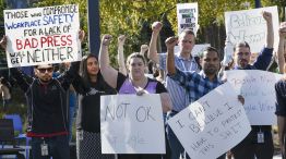Protesta de empleados de Google contra el acoso laboral
