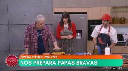 Romina Pereiro prepara papas bravas