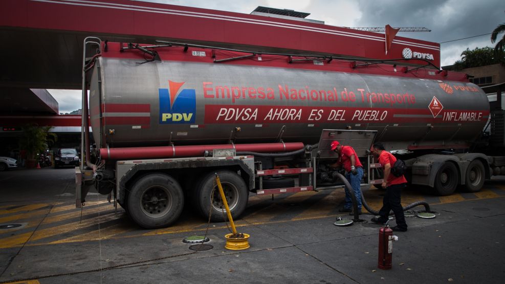 Gas Stations As Venezuela's Fuel Shortage Is Getting Worse