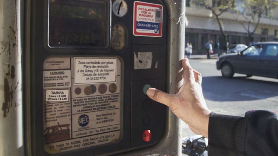 Forty-five percent of Buenos Aires' streets will have parking meters.