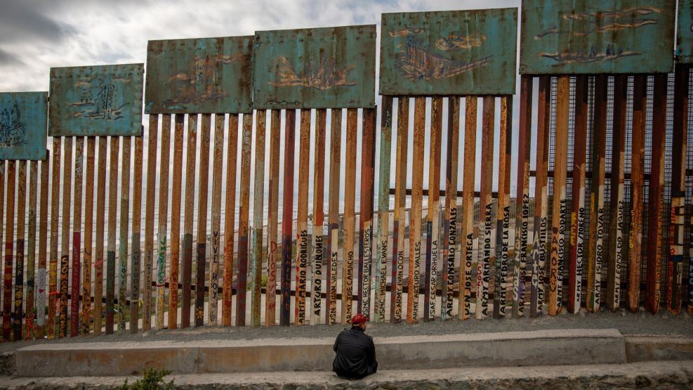 U.S. Mexico Border Wall As Presidential Candidate Lopez Obrador Dismisses Trump's Threats