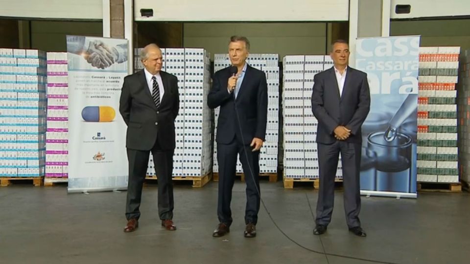 Mauricio Macri durante el lanzamiento.