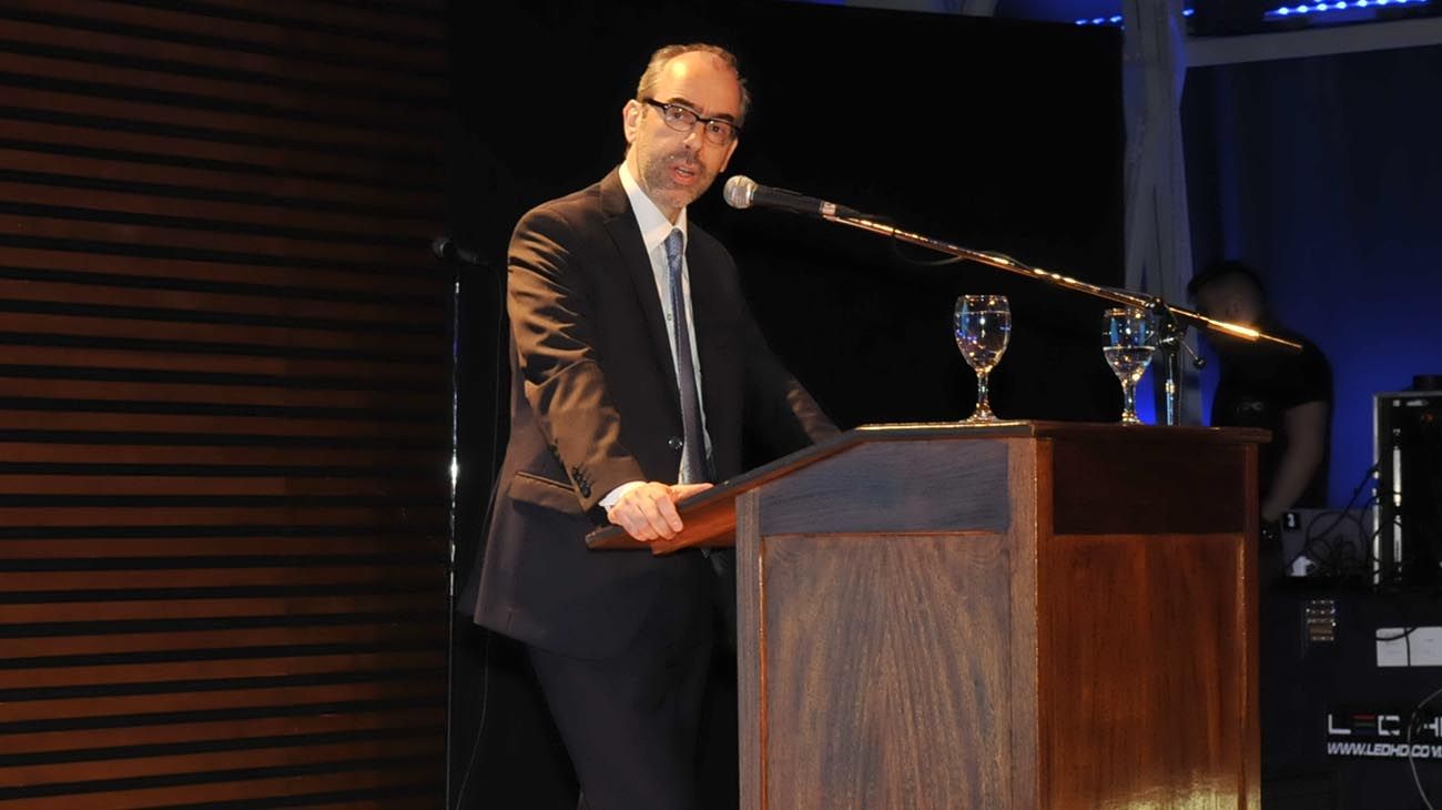 Gustavo González,presidente de Editorial Perfil en la entrega de los Premios Perfil 2018 en el CCK.