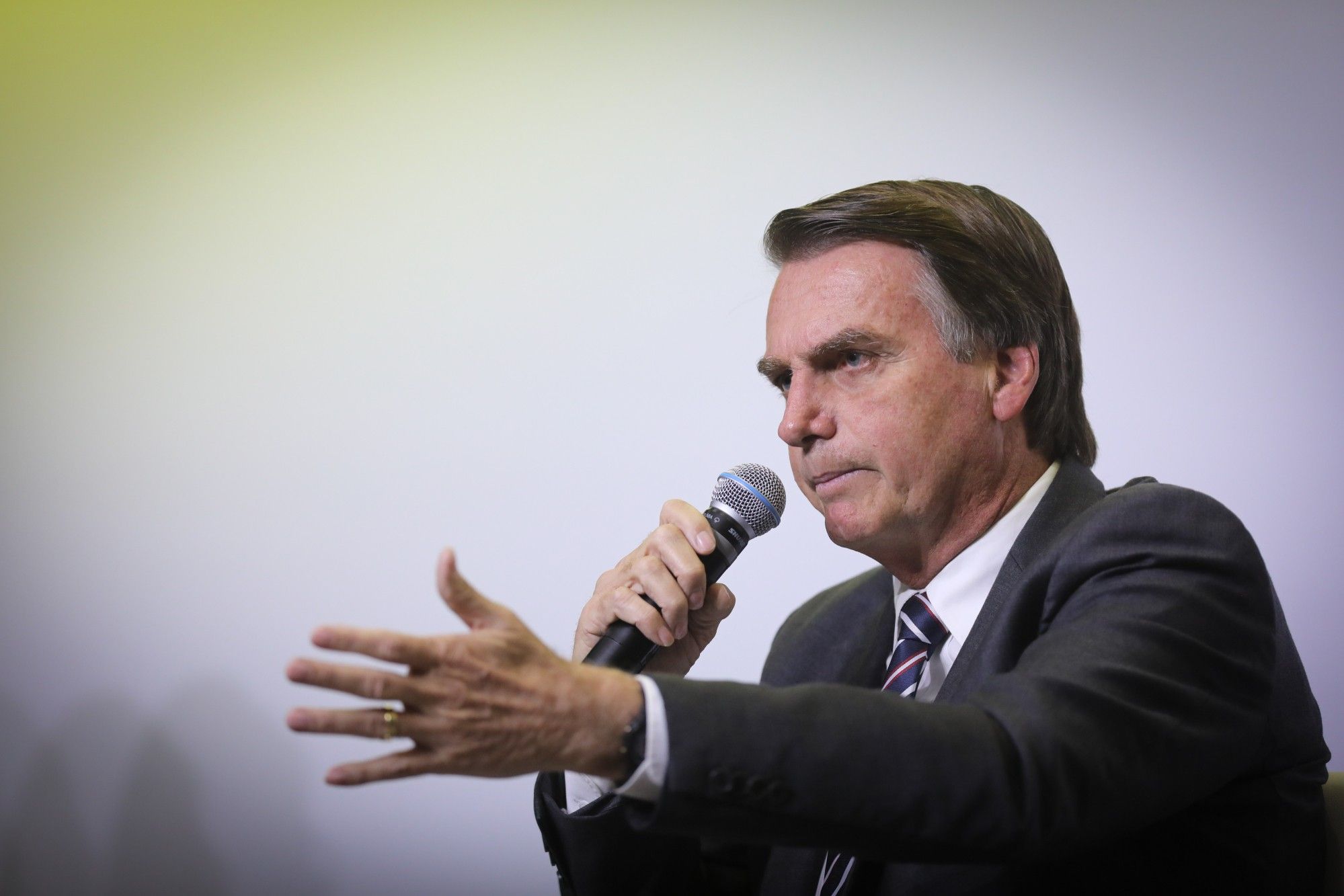 Brazilian Presidential Candidates Hold Interviews During An Event 