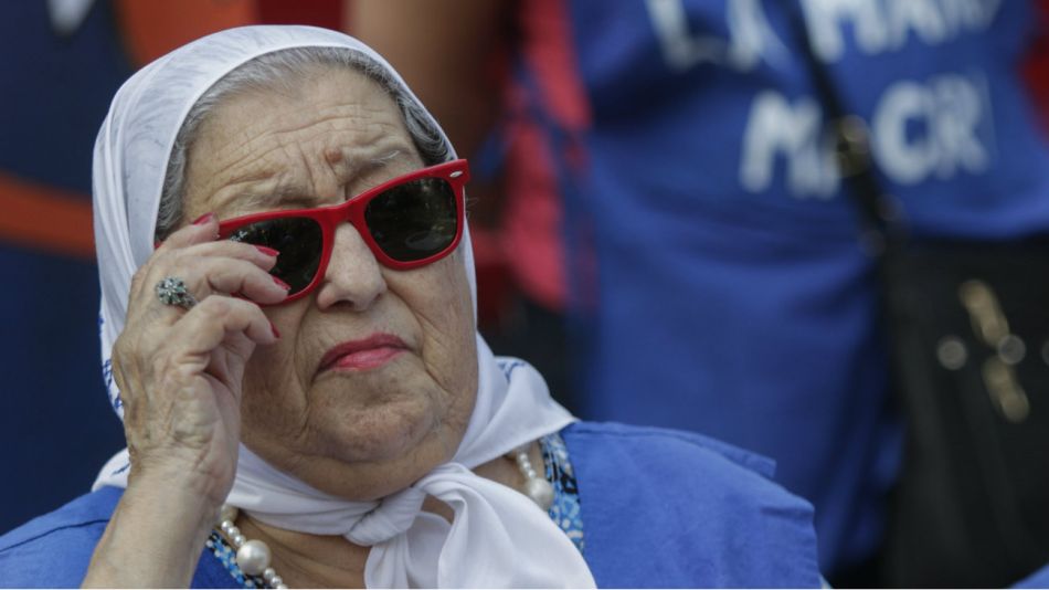 La titular de Madres de Plaza de Mayo, Hebe de Bonafini.