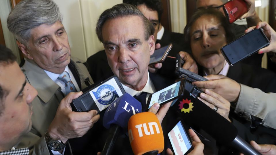 El jefe de la bancada del PJ en el Senado, Miguel Ángel Pichetto.