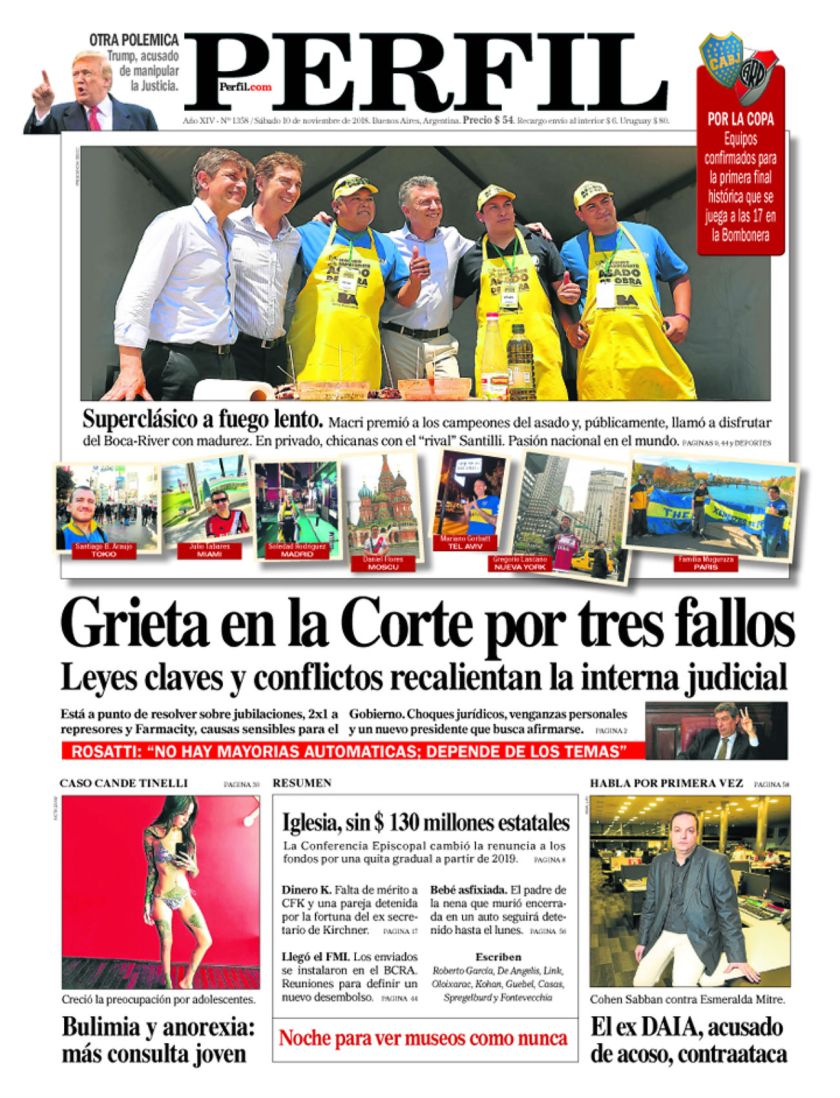 La Tapa De Diario Perfil De Este Sabado Perfil