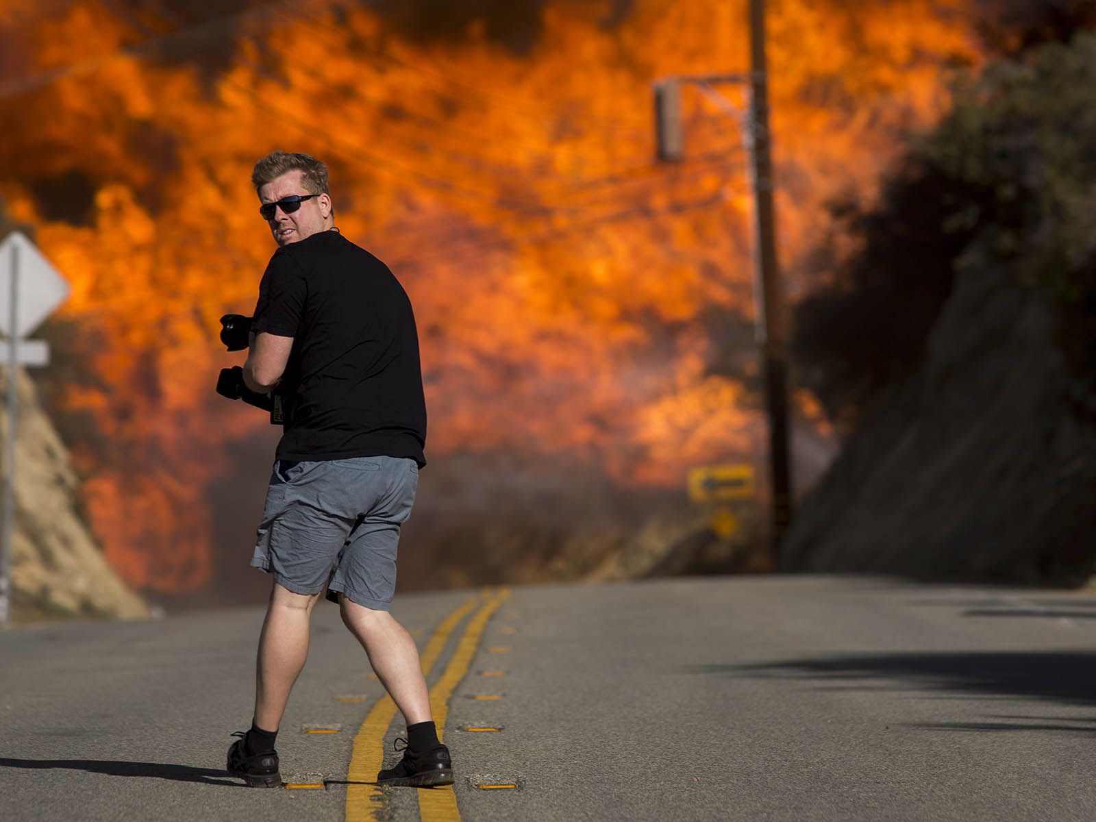 Incendios masivos en Estados Unidos.