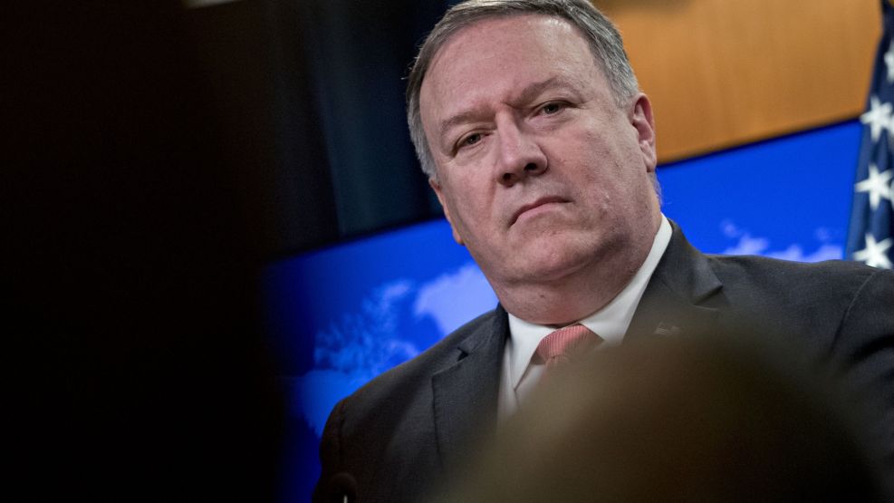 Secretary Pompeo Holds News Conference At The State Department 