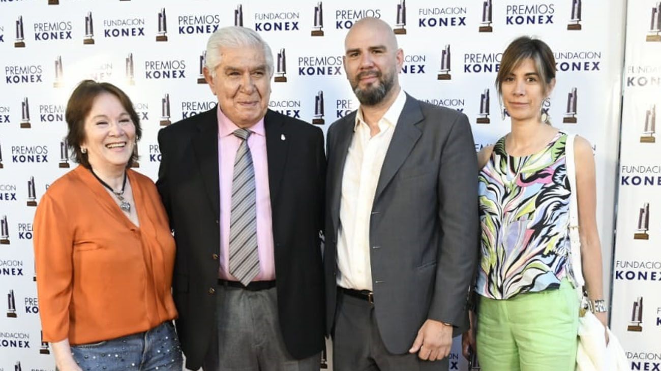 Guillermo Pereyra en la entrega de los Premios Konex 2018