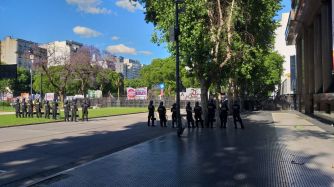Operativo policial en Congreso