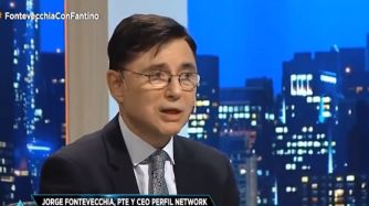 Jorge Fontevecchia, en el programa de Alejandro Fantino en América TV.
