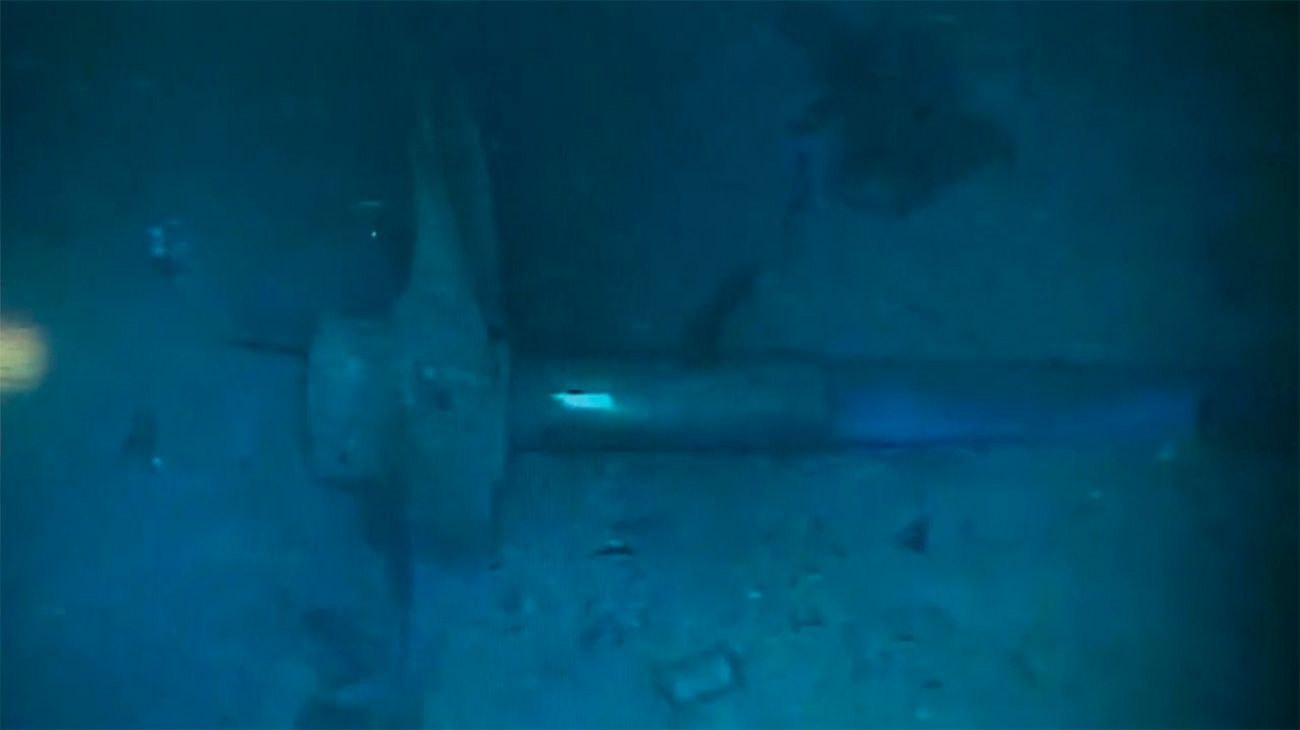 Las primeras imagenes del submarino ARA San Juan