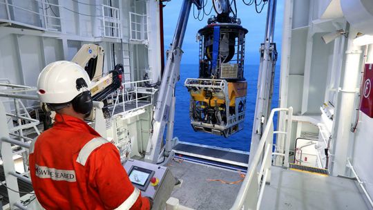 Así fueron los momentos de búsqueda con los ROVs.