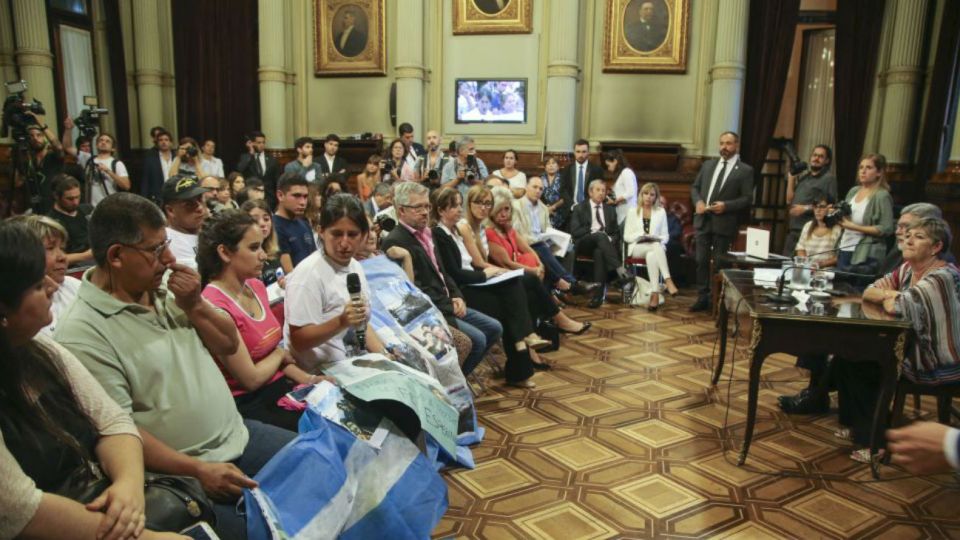 La Comisión fue creada a comienzos de 2018 y recibió a los familiares de los 44 tripulantes.