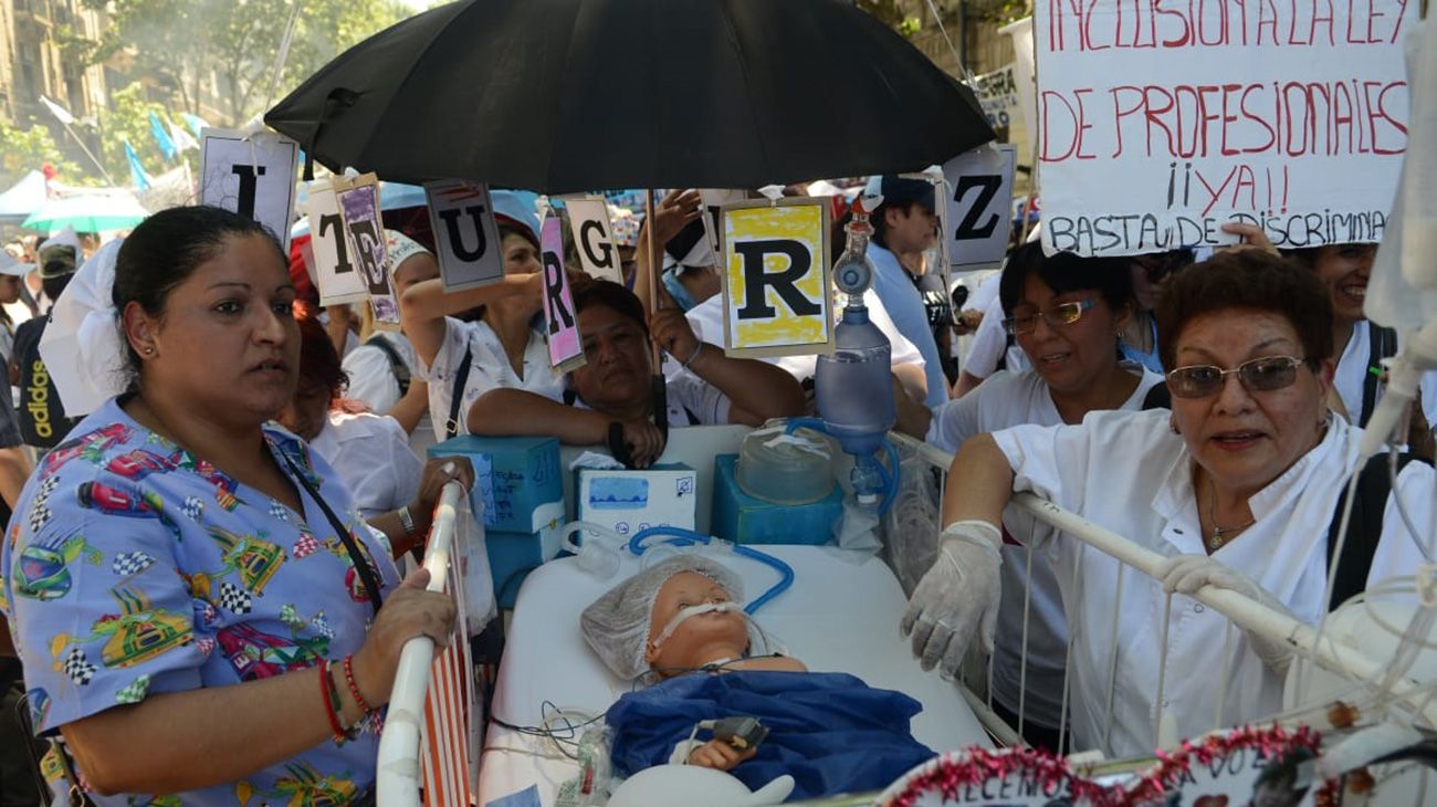 Marcha de la salud en Plaza de Mayo