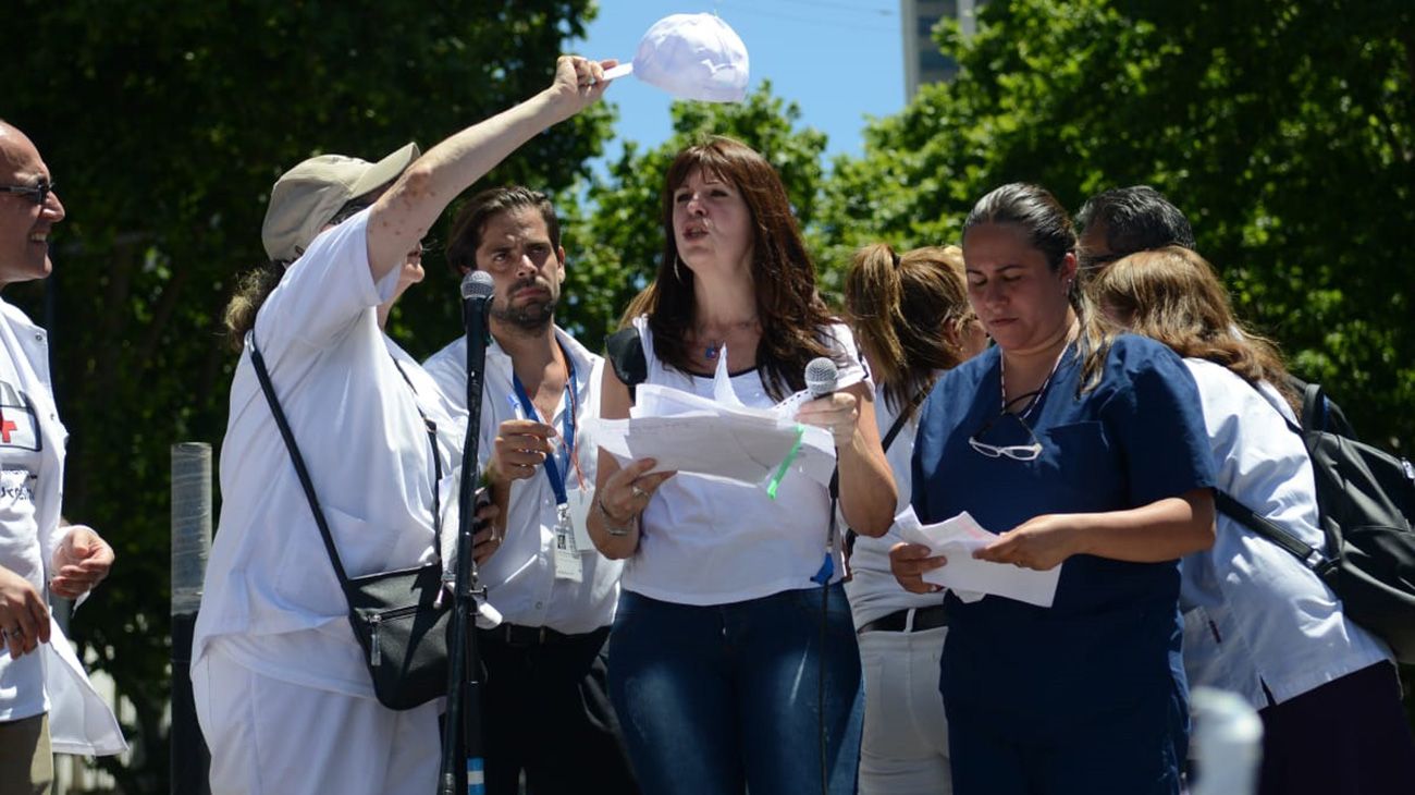 Marcha de la salud en Plaza de Mayo