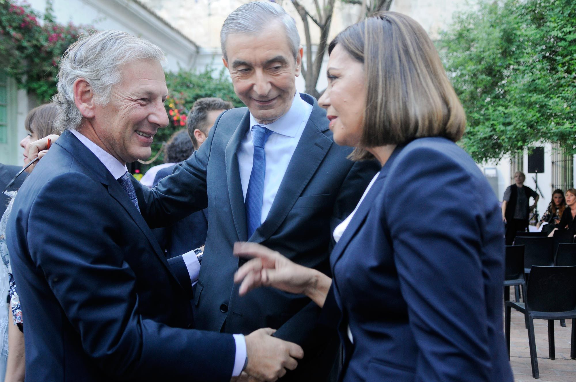 Marcelo Longobardi, Nelson Castro y Liliana Parodi.