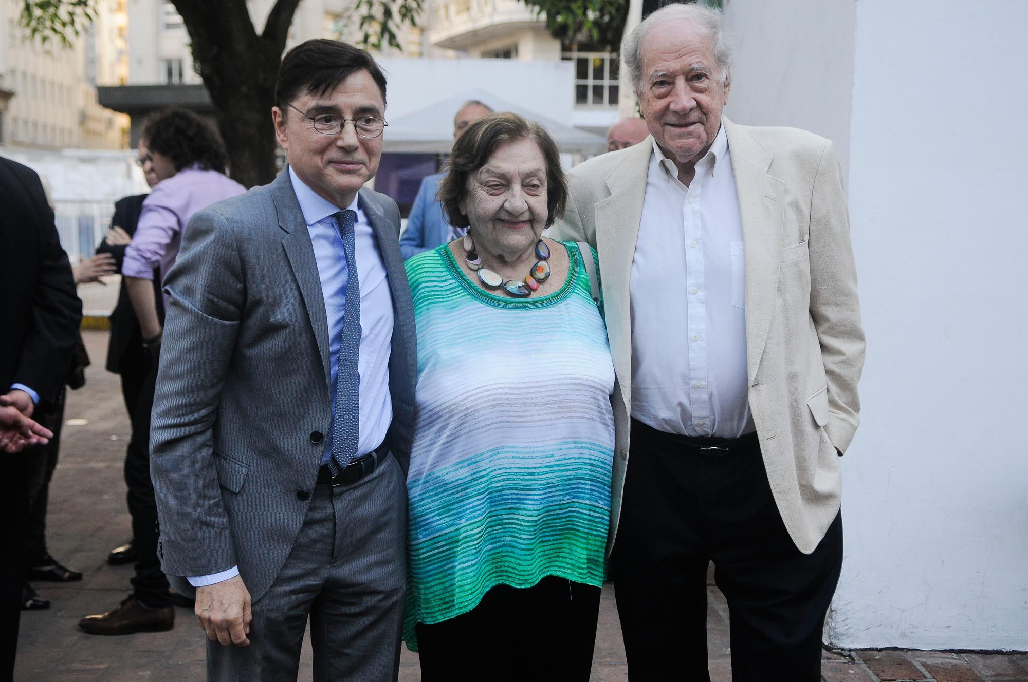 Jorge Fontevecchia y Roberto Cox durante la presentación del libro.