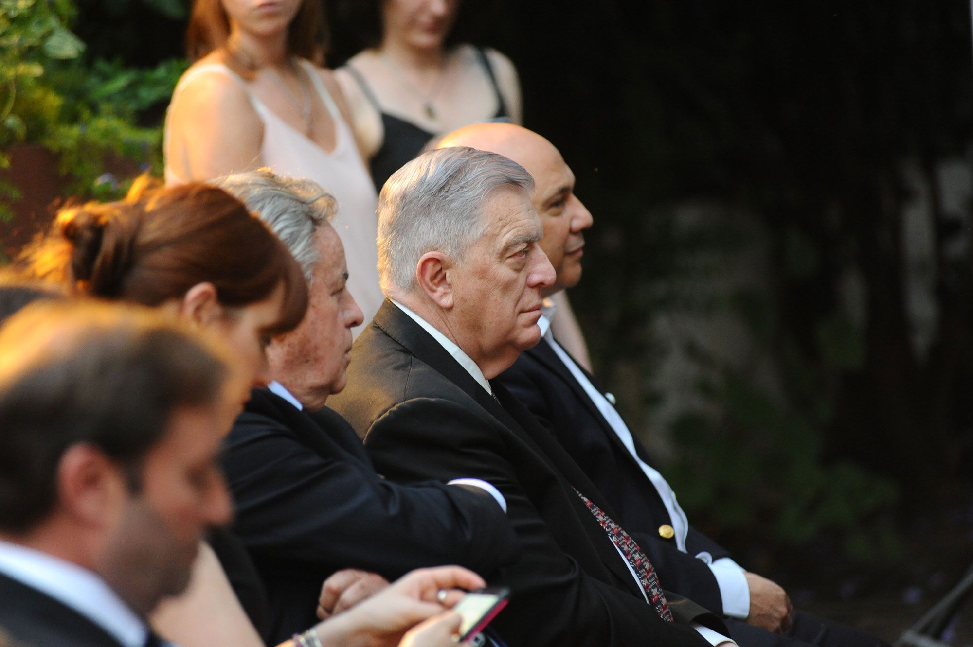 Santo Biasatti junto a Jorge Fernández Díaz y otros invitados.