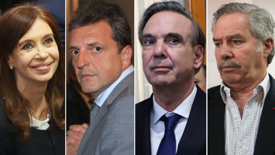 Cristina Kirchner, Sergio Massa, Miguel Ángel Pichetto, Felipe Solá