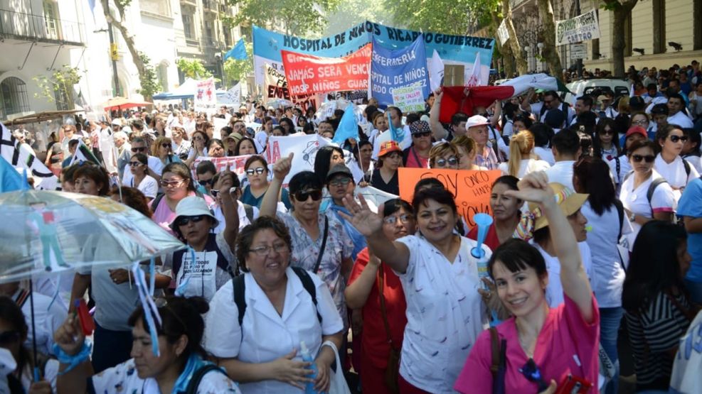 Marcha de la salud en Plaza de Mayo 11212018