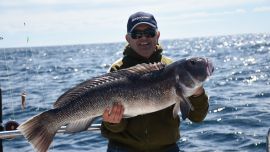 En Mar del Plata, embarcado con jigging y carnadas, obtuvimos espectaculares piezas de 20 kilos. Además, chernias y meros.
