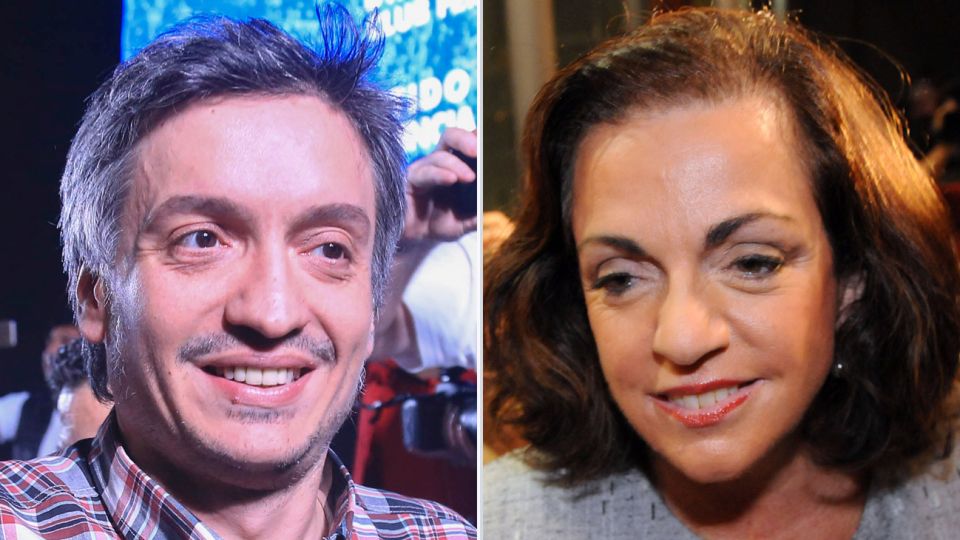Máximo Kirchner y Nilda Garré