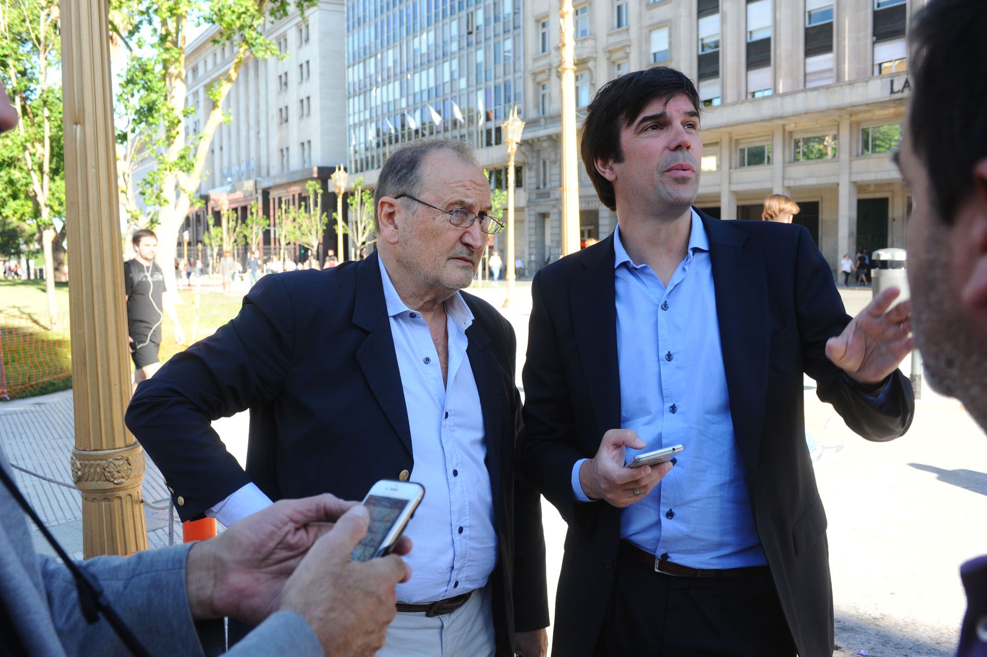 Rodrigo Lloret junto a Carlos Lunghi.