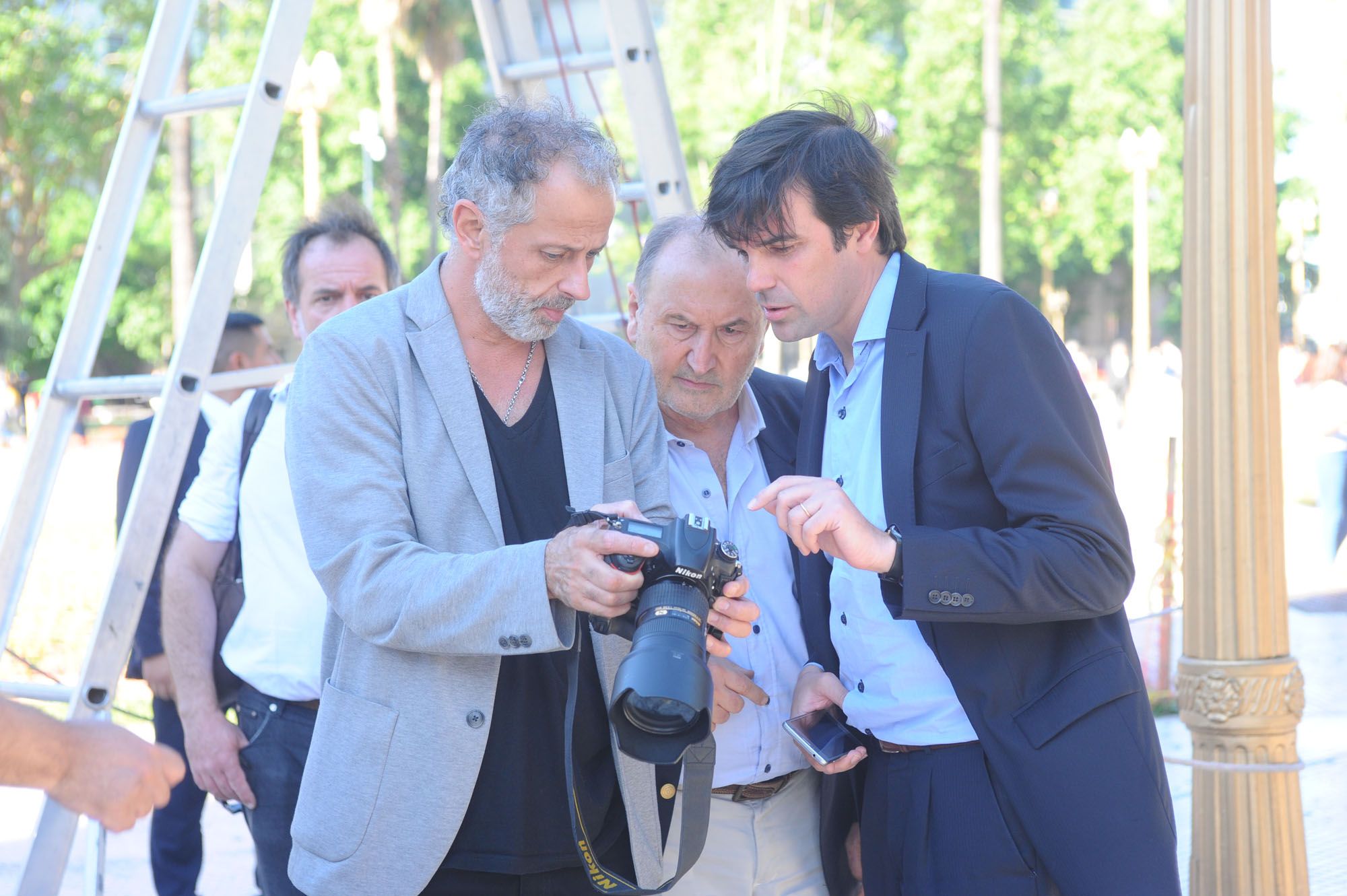 Rodrigo Lloret junto a Federico De Bartolo y Carlos Lunghi.