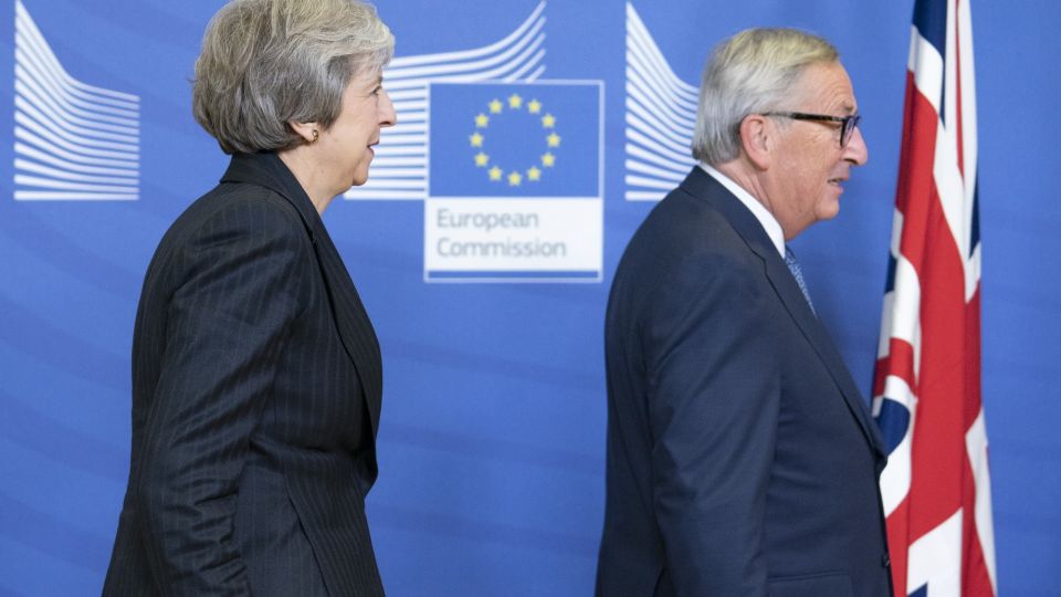 U.K. Prime Minister May And European Commission President Juncker Discuss Post Brexit Plan Before EU Summit