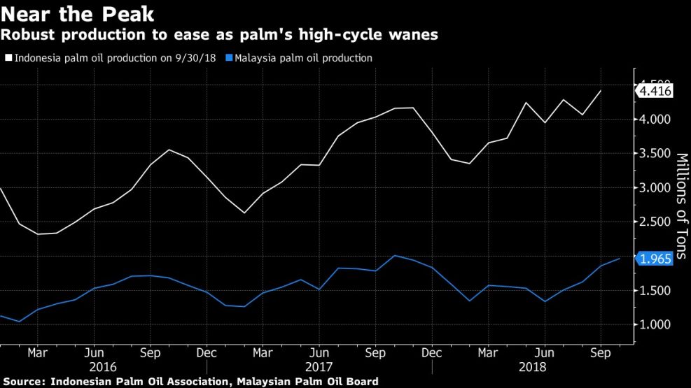 Robust production to ease as palm's high-cycle wanes