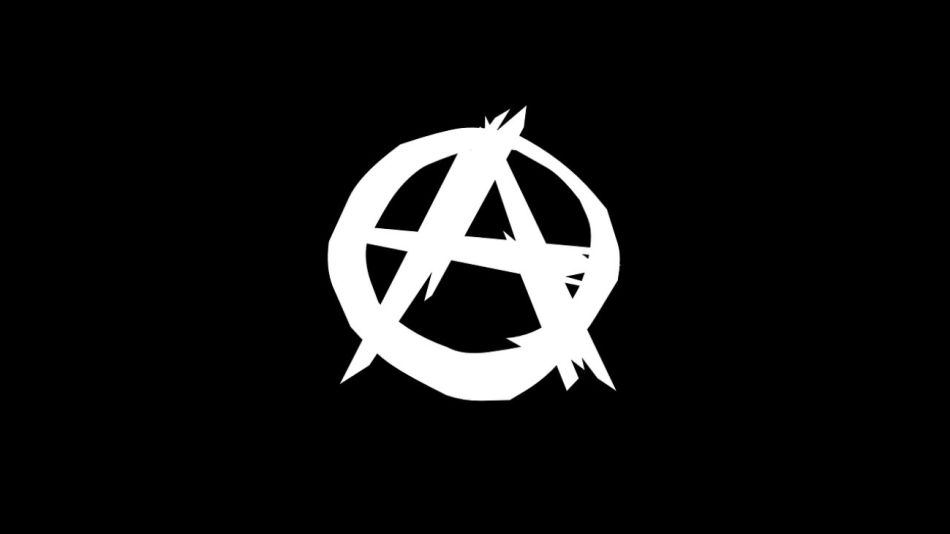 La A, símbolo anarquista.
