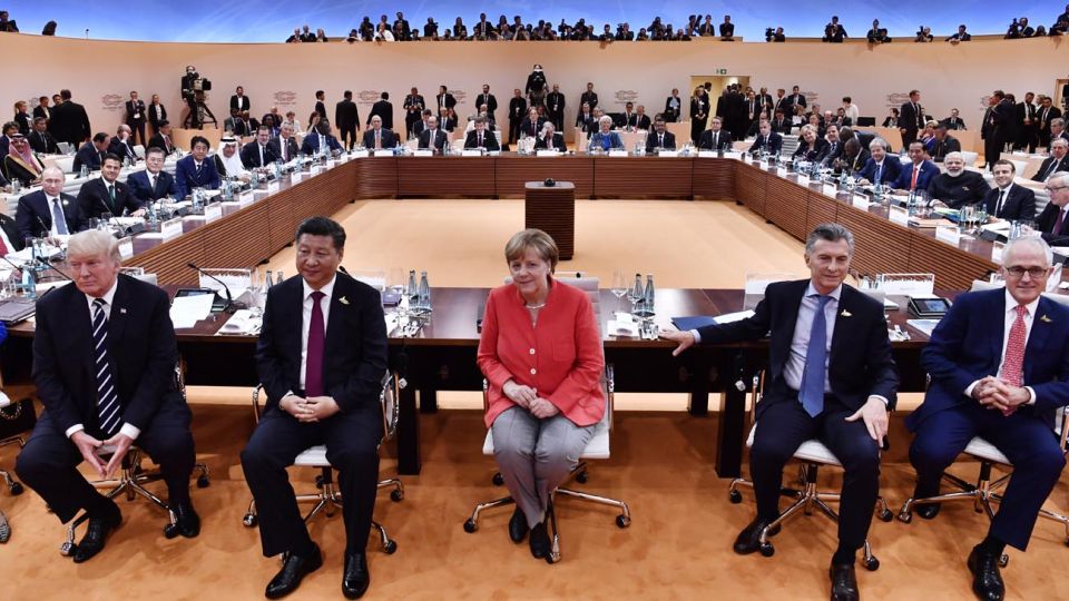 los protagonistas del Encuentro. Mauricio Macri, Angela Merkel, Xi Jinping y Donald Trump, entre otros, buscarán alcanzar acuerdos en algunos de los temas más conflictivos de la escena global.