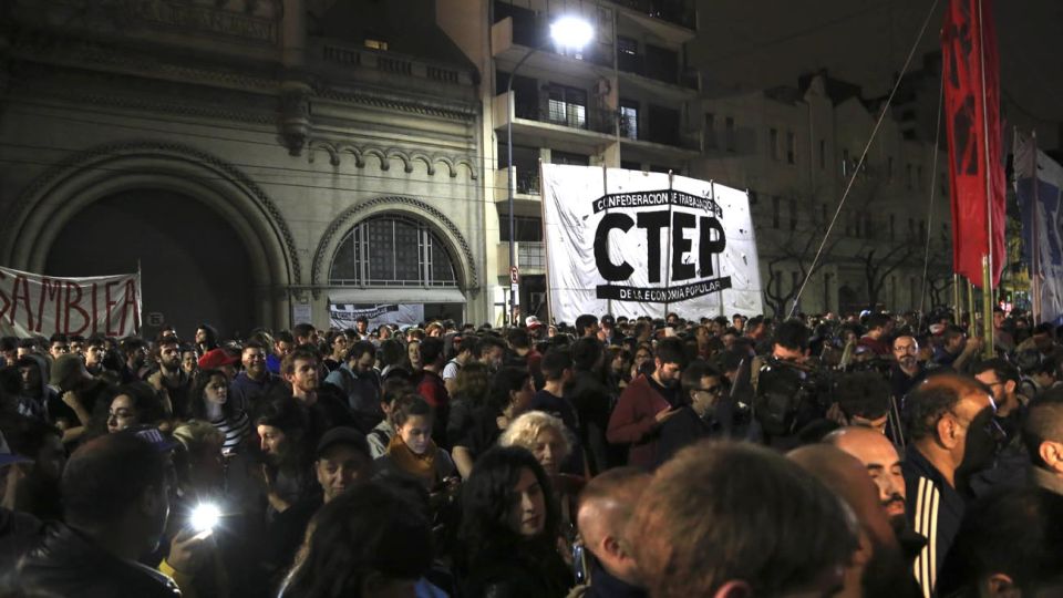 protesta. Orellana era miembro de la CTEP, que denunció la “desidia del Estado” en el Conurbano.