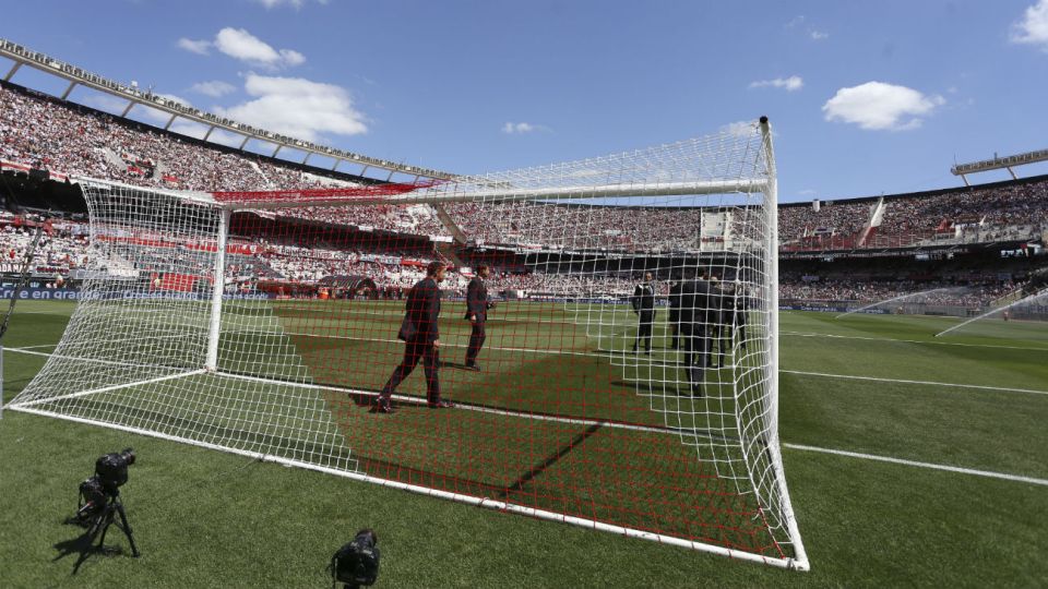 El estadio de River espera por la final de la Copa Libertadores.