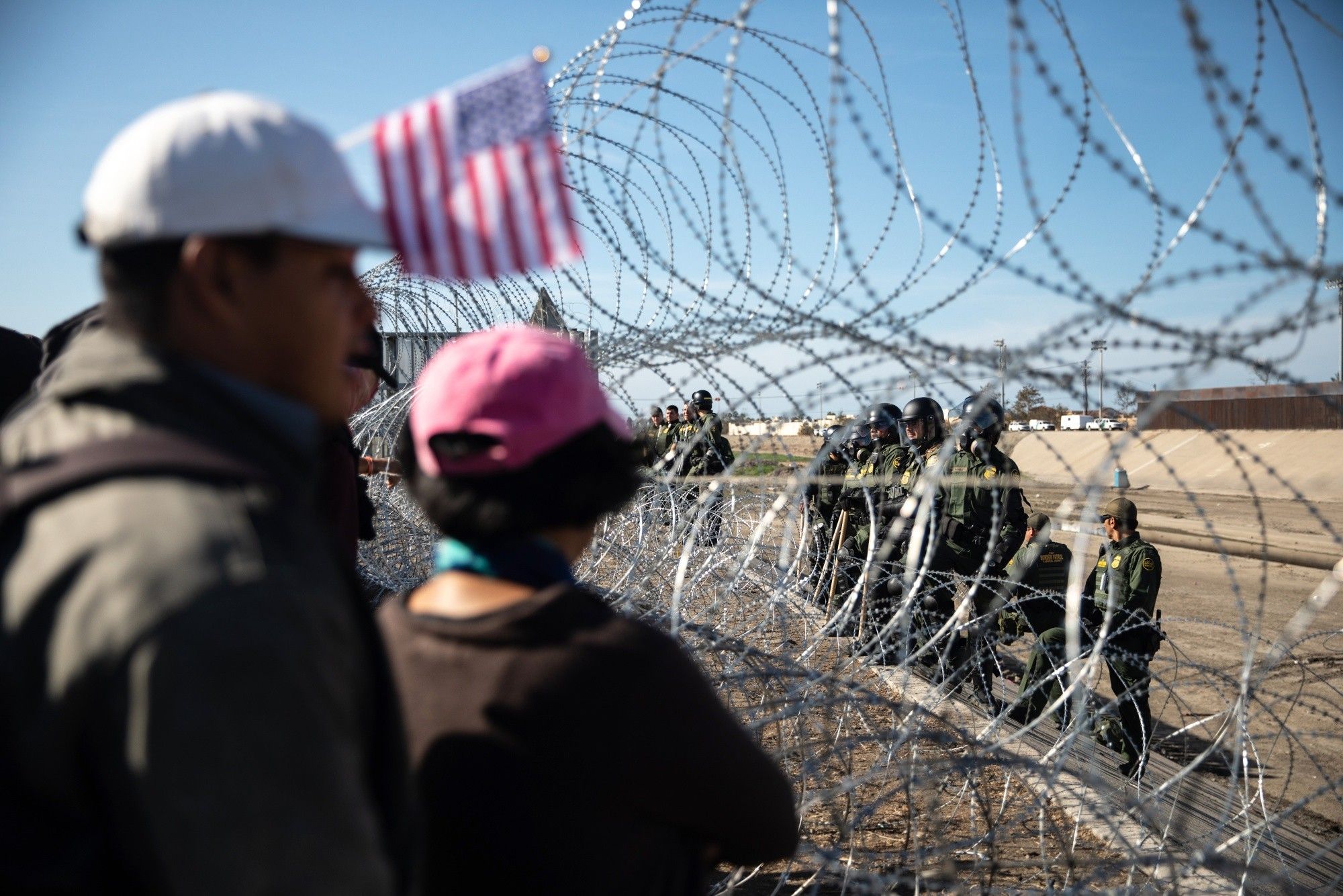 Central American Migrants In Tijuana As Tension Rise Amid U.S. Agents Border Crossing Closure 